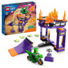 LEGO 60359 City Stuntz Le Défi de Cascade : Le Tremplin - Jouet 2-en-1 avec Moto Dinosaure et Cascadeur.