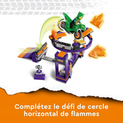 LEGO 60359 City Stuntz Le Défi de Cascade : Le Tremplin - Jouet 2-en-1 avec Moto Dinosaure et Cascadeur.