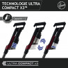 Hoover - Aspirateur Balai sans Fil , Ultraléger & Puissant - Brosse Sols durs - Parquets - Eclairage LED.