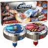 Spinner MAD Battle Pack 2 Joueurs avec 2 Lanceurs et 2 Toupies LED Qui s'allument - Jouet pour Enfant - Dès 5