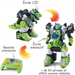 VTech - Switch & Go Dinos - Maxi Dinosaure Sonore - Le Méga T-Rex Robot - Jouet 2 en 1 Transformable en 1 Clic.