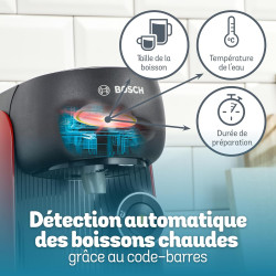 Bosch Machine à café multi-boissons Tassimo Finesse friendly - TAS163E - plus de 70 boissons chaudes.
