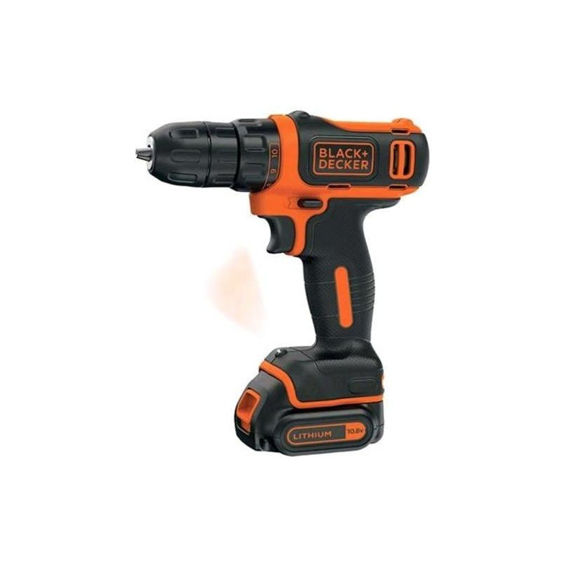 BLACK+ DECKER - Perceuse- visseuse sans fil -12 V - 1.5 Ah.