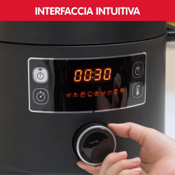 Moulinex Epic Turbo Cuisine Autocuiseur électrique 1090 W 10 programmes automatiques panier vapeur - Métal - Noir.