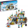 LEGO 41756 Friends Les Vacances au Ski - Set de Mini - Poupées Liann - Aron et Zac et Figurine Animale Renard.