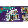 LEGO 41756 Friends Les Vacances au Ski - Set de Mini - Poupées Liann - Aron et Zac et Figurine Animale Renard.