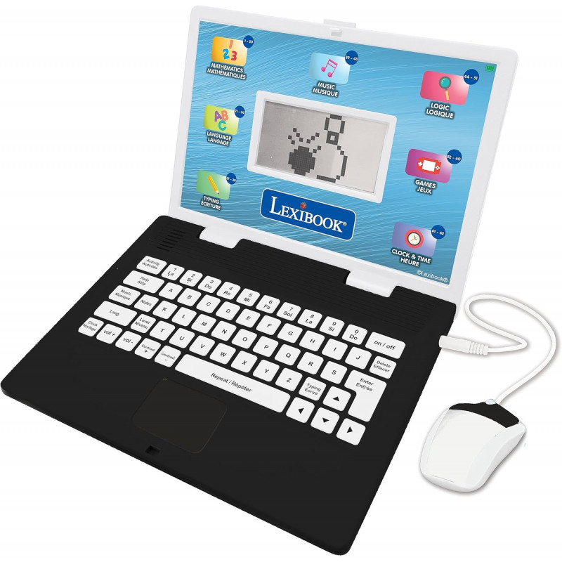 Lexibook - Ordinateur Portable éducatif bilingue Anglais/Français.