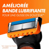 Gillette Fusion5 - Rasoir Pour Homme - 1 Manche - 6 Recharges De Lames - Avec Lubrastrip Pour Un Rasage De Près.