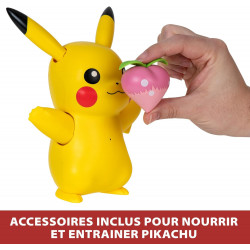 Bandai – Pokémon – Pikachu Deluxe interactif et ses accessoires – Jouet Pokémon avec Lumières Sons et Mouvements