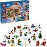 LEGO City 60436 - Le Calendrier de l'Avent - 24 Surprises - Minifigurines de Père Noël et Mère Noël.