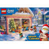 LEGO City 60436 - Le Calendrier de l'Avent - 24 Surprises - Minifigurines de Père Noël et Mère Noël.