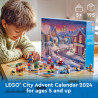 LEGO City 60436 - Le Calendrier de l'Avent - 24 Surprises - Minifigurines de Père Noël et Mère Noël.