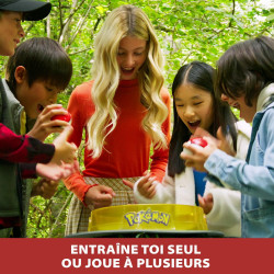 BANDAI - Pack Arène Toupie Pokémon + 2 Spinners  - Arène + 2 Lanceurs Pokéball + 2 Toupies Pikachu et Mew.