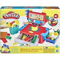 Play-Doh - Jouet Caisse Enregistreuse avec 4 Pots De Pte Play-Doh a Modeler - A Partir De 3 Ans.