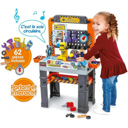 VTech - Mon Super Établi Interactif - Bricolage Enfant - Jeux Éducatifs - Jeu de Construction Autonome.