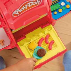 Play-Doh Mon Scooter à Pizzas - Jouet  - Loisir Créatif avec Accessoires de cuisines pour enfants.