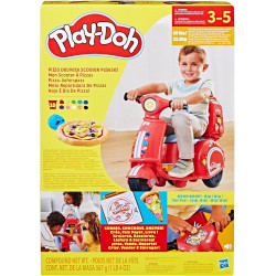 Play-Doh Mon Scooter à Pizzas - Jouet  - Loisir Créatif avec Accessoires de cuisines pour enfants.