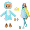 Barbie Coffret Cutie Reveal Avec Poupée Articulée Blonde Et Mèche Bleue - Ourson Dauphin - 10 Surprises Et Accessoires Inclus.