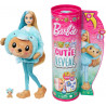 Barbie Coffret Cutie Reveal Avec Poupée Articulée Blonde Et Mèche Bleue - Ourson Dauphin - 10 Surprises Et Accessoires Inclus.