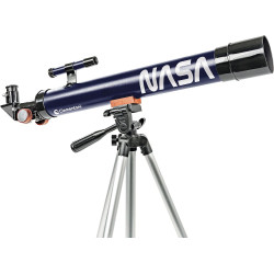 Clementoni Télescope Enfant 8 Ans – Explore par-Delà l’Horizon - Grossissement 300× - Trépied Réglable 130 cm.