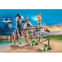 Playmobil 71297 Chevalier Novelmore et Accessoires d'entrainement - Plongez dans Une Aventure chevaleresque avec Arme et cibles.