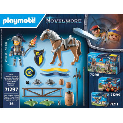 Playmobil 71297 Chevalier Novelmore et Accessoires d'entrainement - Plongez dans Une Aventure chevaleresque avec Arme et cibles.