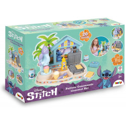 Smoby - Stitch - Paillote Gourmande - Beach Bar - Glaces Magiques et Gaufrier - 12 Accessoires Inclus - A Partir de 3 Ans.