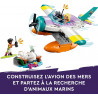LEGO 41752 Friends L’Hydravion de Secours en Mer - Jouet de Soin des Animaux - avec Avion - Figurine Baleine et Mini-Poupées.