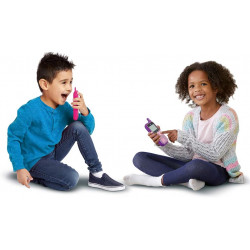 VTech - Kidi Talkie Rose - Talkie-Walkie Enfants avec Écran et Jeux - Jouet Électronique Éducatif – Version FR