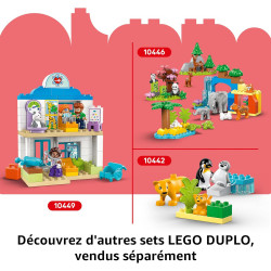 LEGO Duplo Voitures de Course et Pilotes d’Une Écurie de F1 - Jouet dès 2 Ans Développant la Motricité Fine -
