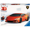Ravensburger - Puzzle 3D Véhicules - Lamborghini Huracan Evo Edition Orange avec Grille de Construction - A partir de 8 Ans.