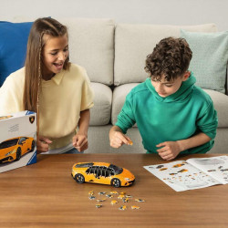 Ravensburger - Puzzle 3D Véhicules - Lamborghini Huracan Evo Edition Orange avec Grille de Construction - A partir de 8 Ans.