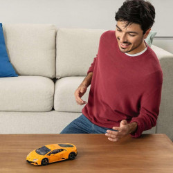 Ravensburger - Puzzle 3D Véhicules - Lamborghini Huracan Evo Edition Orange avec Grille de Construction - A partir de 8 Ans.