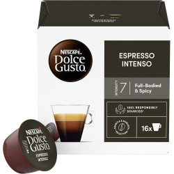 Nescafé Dolce Gusto Espresso Intenso - Café - 96 Capsules (Pack de 6 boîtes x 16).