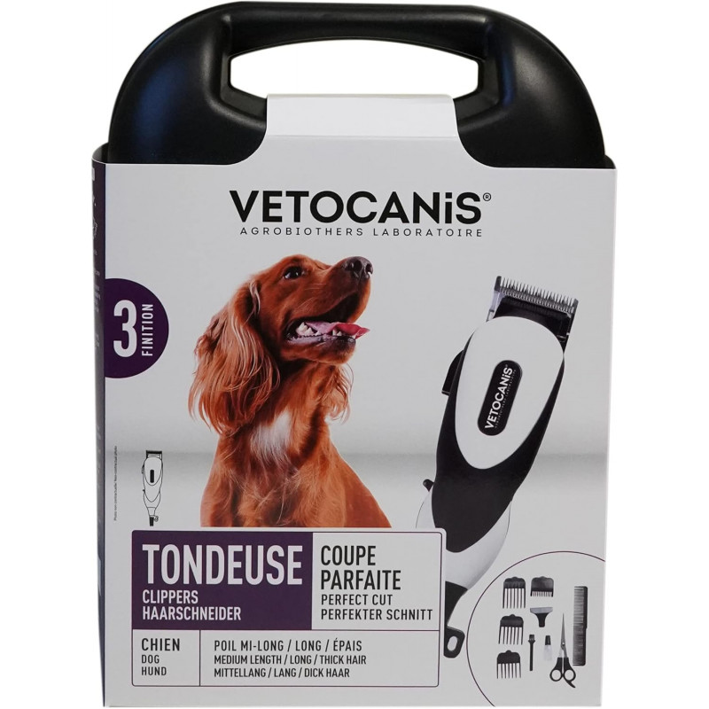 VETOCANIS - Coffret Tondeuse Electrique pour Chien.