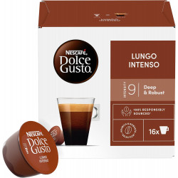 Nescafé Dolce Gusto Lungo Intenso - Café - 96 Capsules (Pack de 6 boîtes x 16).