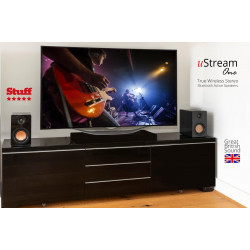Mitchell Acoustics USTREAM One - Enceinte Noir Hi-FI sans Fil True Wireless Bluetooth 5.0.