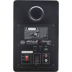 Mitchell Acoustics USTREAM One - Enceinte Noir Hi-FI sans Fil True Wireless Bluetooth 5.0.