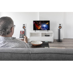 Mitchell Acoustics USTREAM One - Enceinte Noir Hi-FI sans Fil True Wireless Bluetooth 5.0.