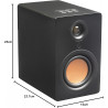 Mitchell Acoustics USTREAM One - Enceinte Noir Hi-FI sans Fil True Wireless Bluetooth 5.0.