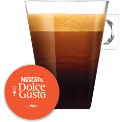 Nescafé Dolce Gusto Lungo - Café - 96 Capsules (6 boîtes x 16).