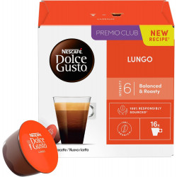 Nescafé Dolce Gusto Lungo - Café - 96 Capsules (6 boîtes x 16).