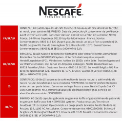 NESCAFÉ Farmers Origins Africas Ristretto 6 x 10 Capsules de café - Approuvé pour les machines NESPRESSO.