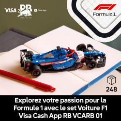 LEGO 77246 Speed Champions Voiture F1 Visa Cash App RB VCARB 01 - Maquette à Construire d'un véhicule de Formule 1.