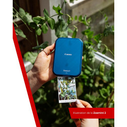 Pack Imprimante Photo Canon Zoemini 2 Vaiana 2 Bluetooth Bleu marine + Housse Vaiana 2.