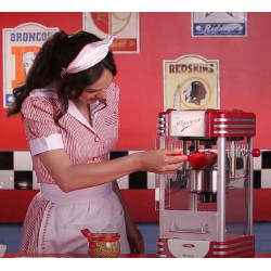 Ariete 2953 Party Time Machine à Popcorn - 310 W - Rouge.