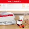 Tefal Multi Delices Express - Yaourtière - 6 Pots - Rouge - 5 Programmes automatiques - desserts lactés.