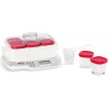 Tefal Multi Delices Express - Yaourtière - 6 Pots - Rouge - 5 Programmes automatiques - desserts lactés.
