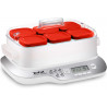 Tefal Multi Delices Express - Yaourtière - 6 Pots - Rouge - 5 Programmes automatiques - desserts lactés.