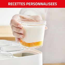 Tefal Multi Delices Express - Yaourtière - 6 Pots - Rouge - 5 Programmes automatiques - desserts lactés.